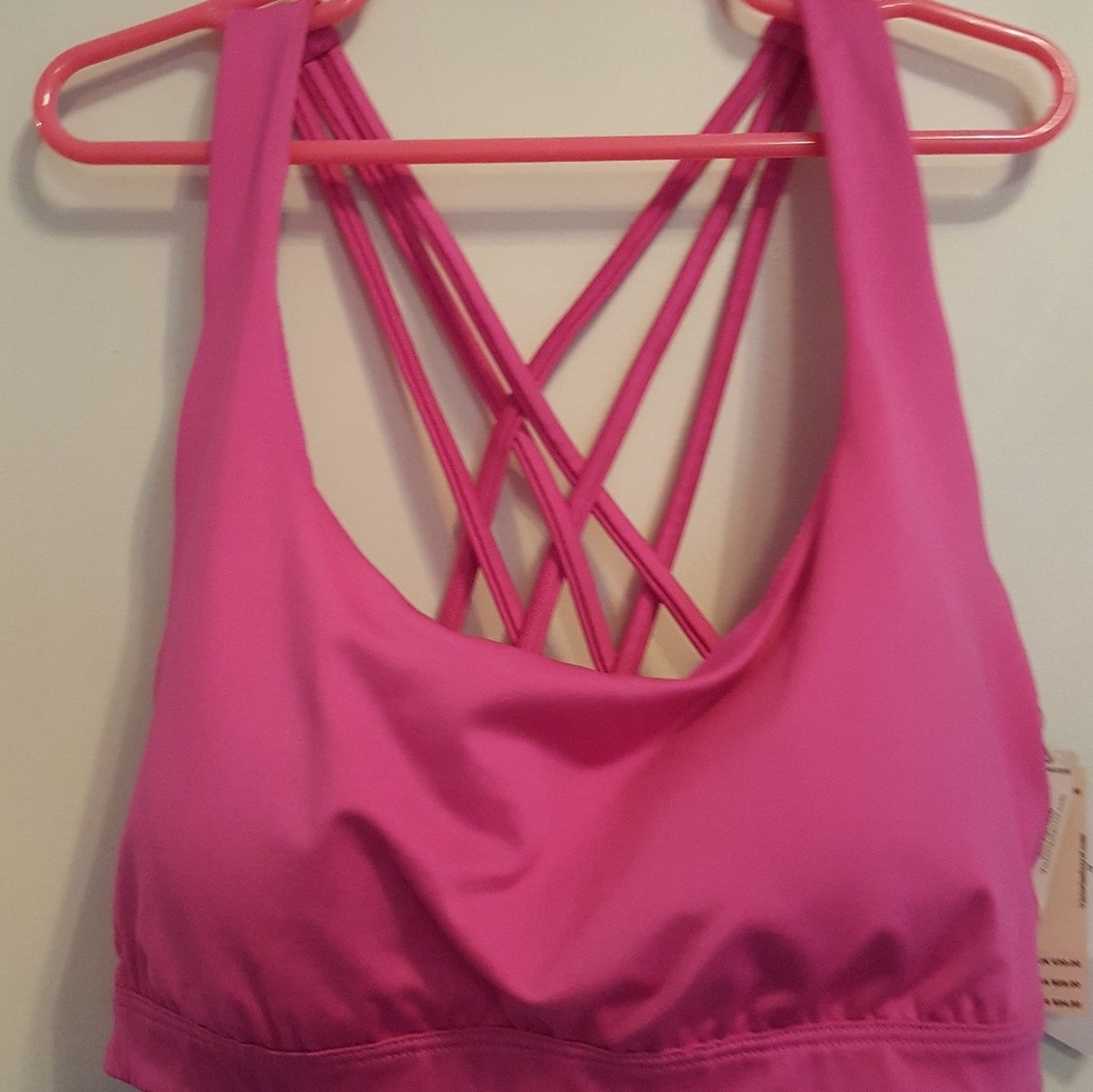 Strappy sports bra